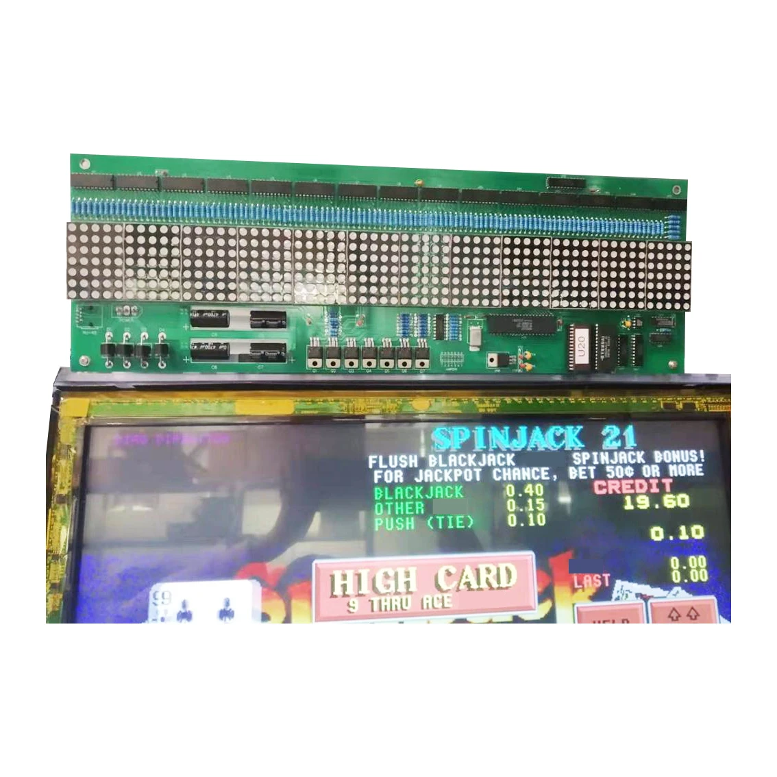 The amount display  LED POT O Gold POG T340 FOX 340 gold touch game board  pog progressive display