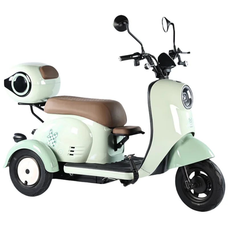 Hot Sales Factory Direct Model Cheap Adult Three-wheeled 3-seater Fully Enclosed Electric Passenger Car Tricycle for Sale