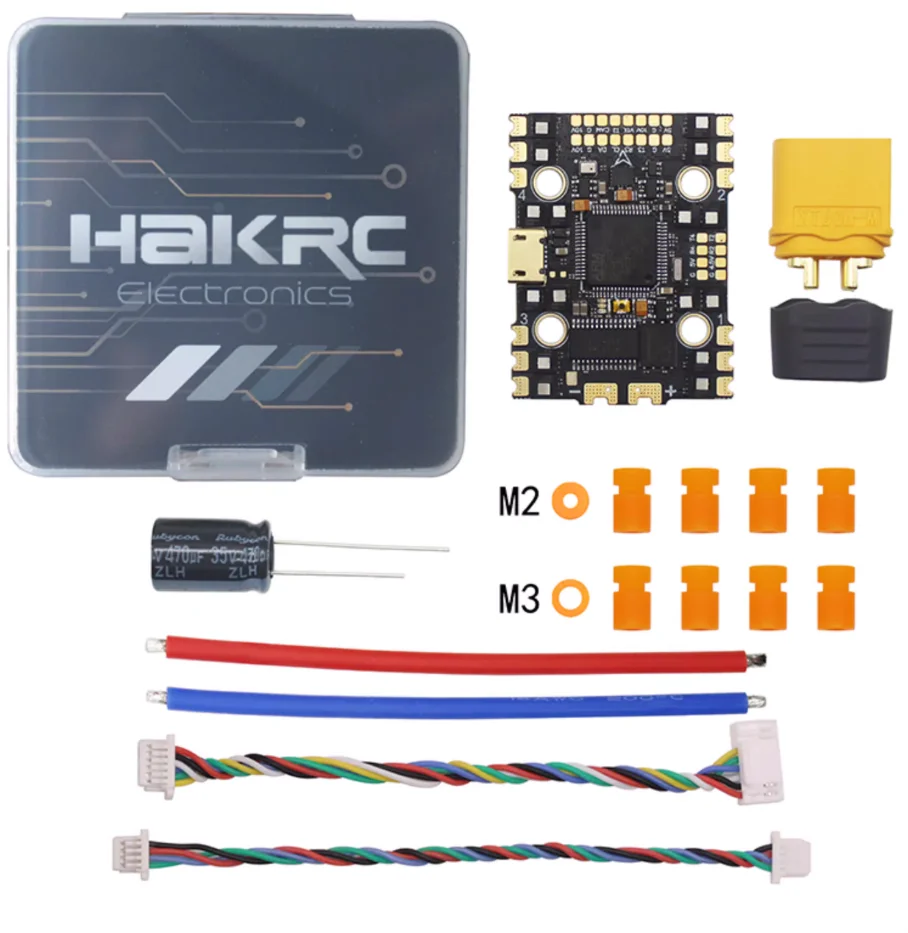 1pcs HAKRC F722 AIO F7 Flight Controller 32Bit 40A/50A 4in1 ESC 2-6S with Double BEC OSD RC FPV Toothpick Cinewhoop Drone DIY