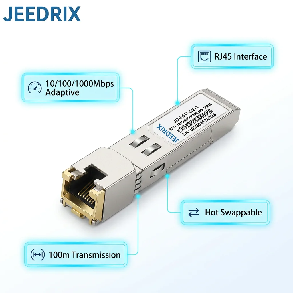 Модуль SFP BiDi 1.25G 1000Base-BX для Cisco GLC-BX-D/U, Meraki, HUAWEI, Mikrotik, Ubiquiti, H3C, 1310/1550 нм, LC, симплексный