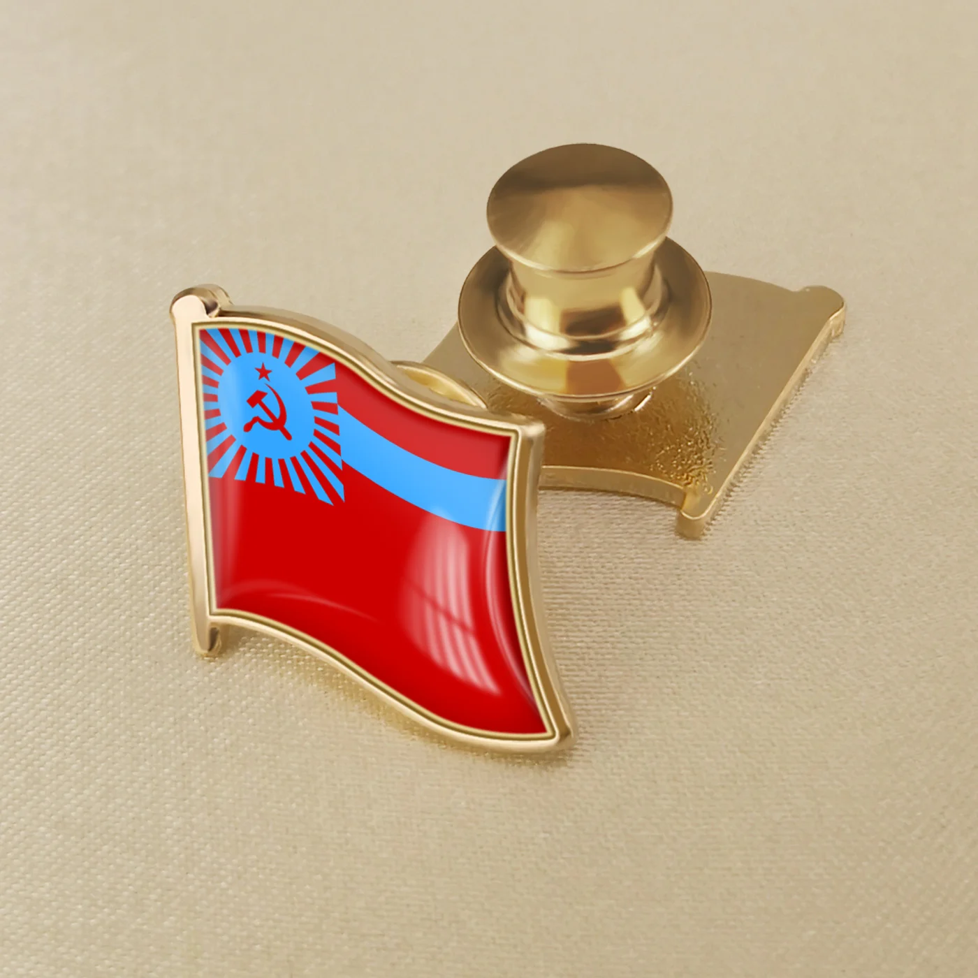 Georgian Soviet Socialist Republic Flag Lapel Pins Badges