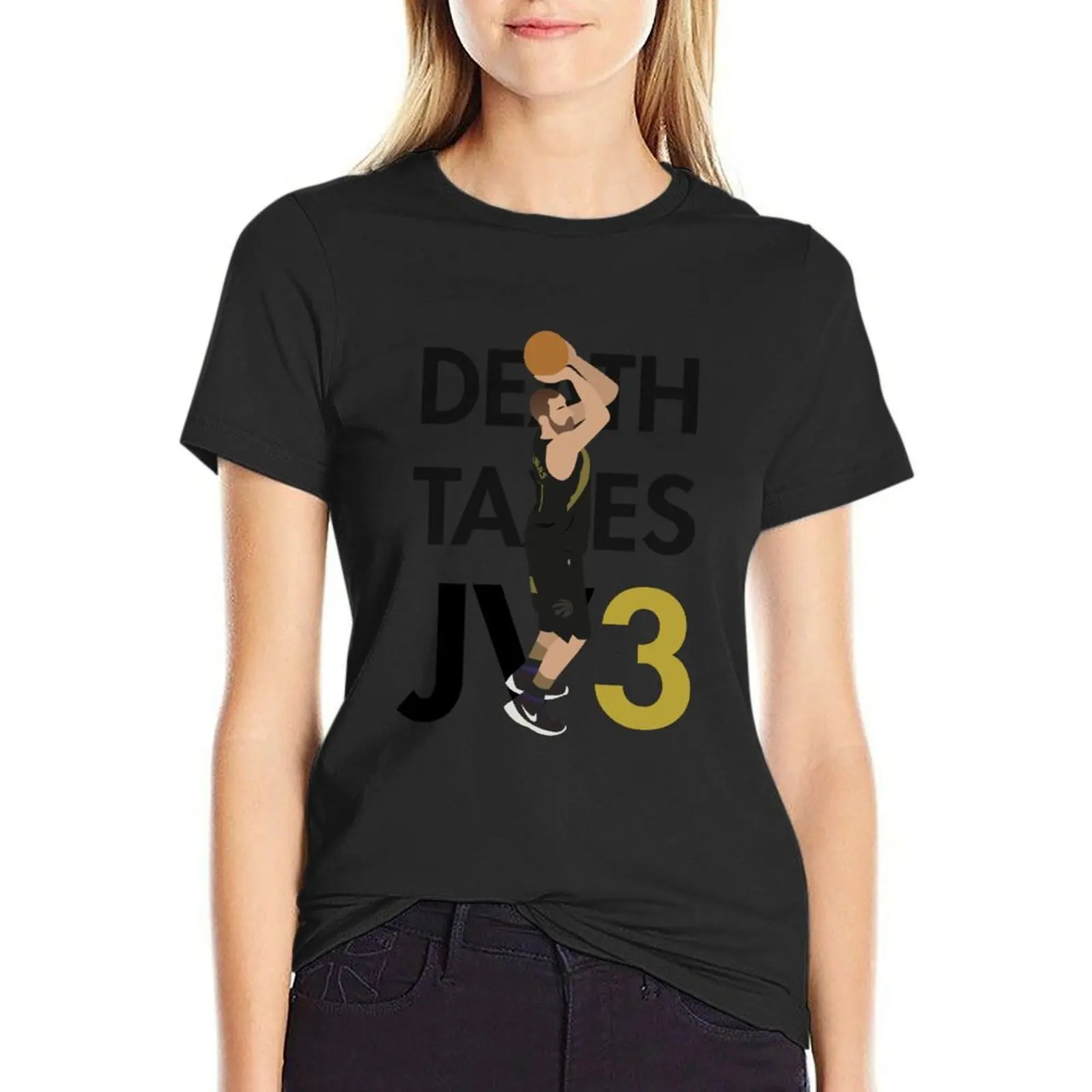 Death, Taxes, JV3 T-Shirt tops graphics Short sleeve tee cute clothes Women's t-shirt