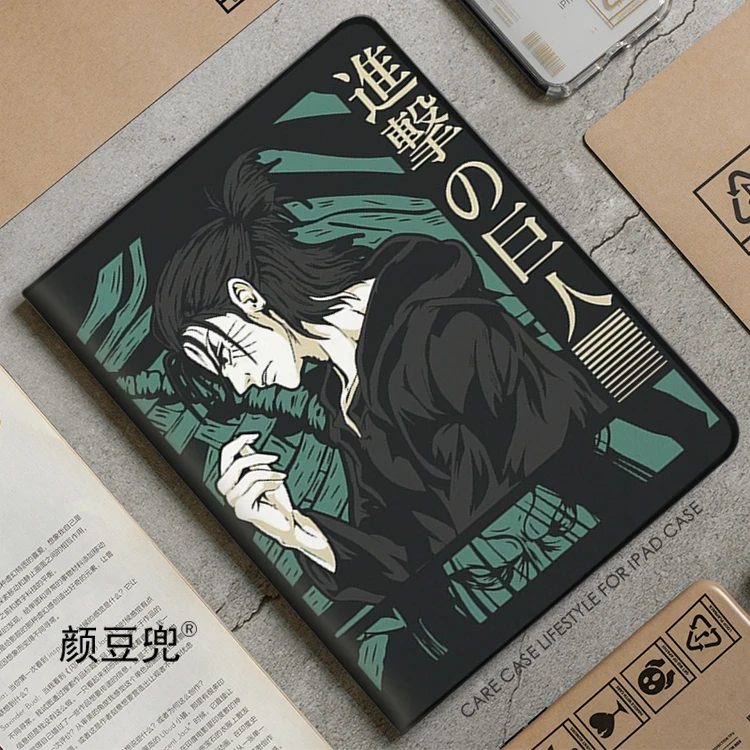 Attack on Titan Levi Anime Case For iPad 10.2 7th 8th Air 2 3 Mini 1 2 3 5 Case Luxury Silicone For iPad Air 4 5 For Pro 11 12.9