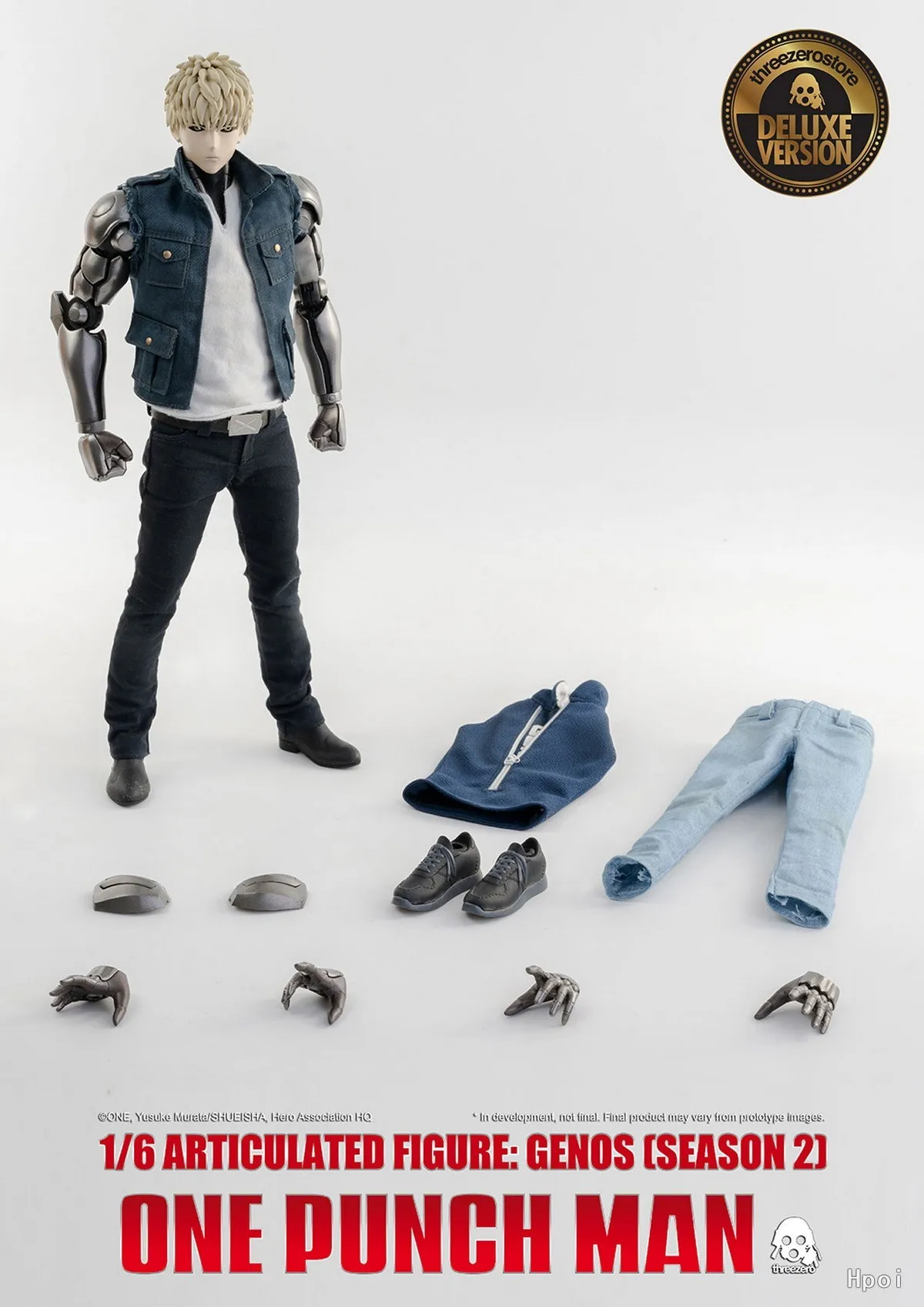 3A Threezero 3Z0138 DV 1/6 واحد لكمة رجل (الموسم 2) Genos 2.0 عمل نموذج لجسم نسخة فاخرة 30 سنتيمتر الأصلي