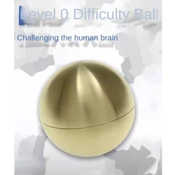 Puzzle Level 10 Hell Level Difficulty Metal Titan Ball Decompression Puzzle High IQ Brainy Toy Boy Gift