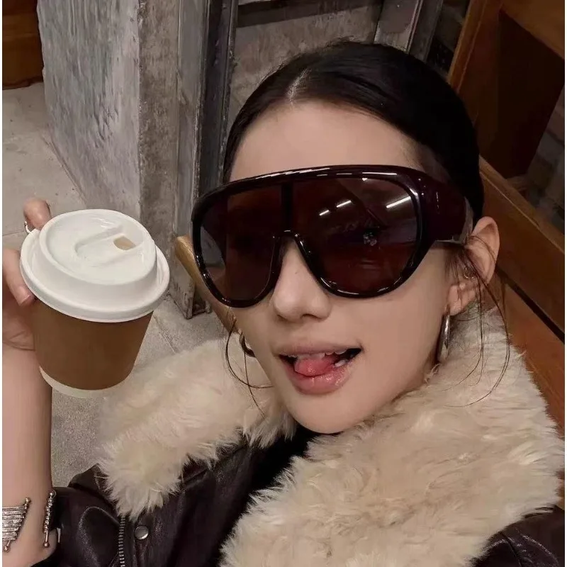 

Retro Oversized Sunglasses Wide Temple Big Frame Pilot Glasses High Quality Fashion Sunglasses for Women Luxury Sun Glasses Gg