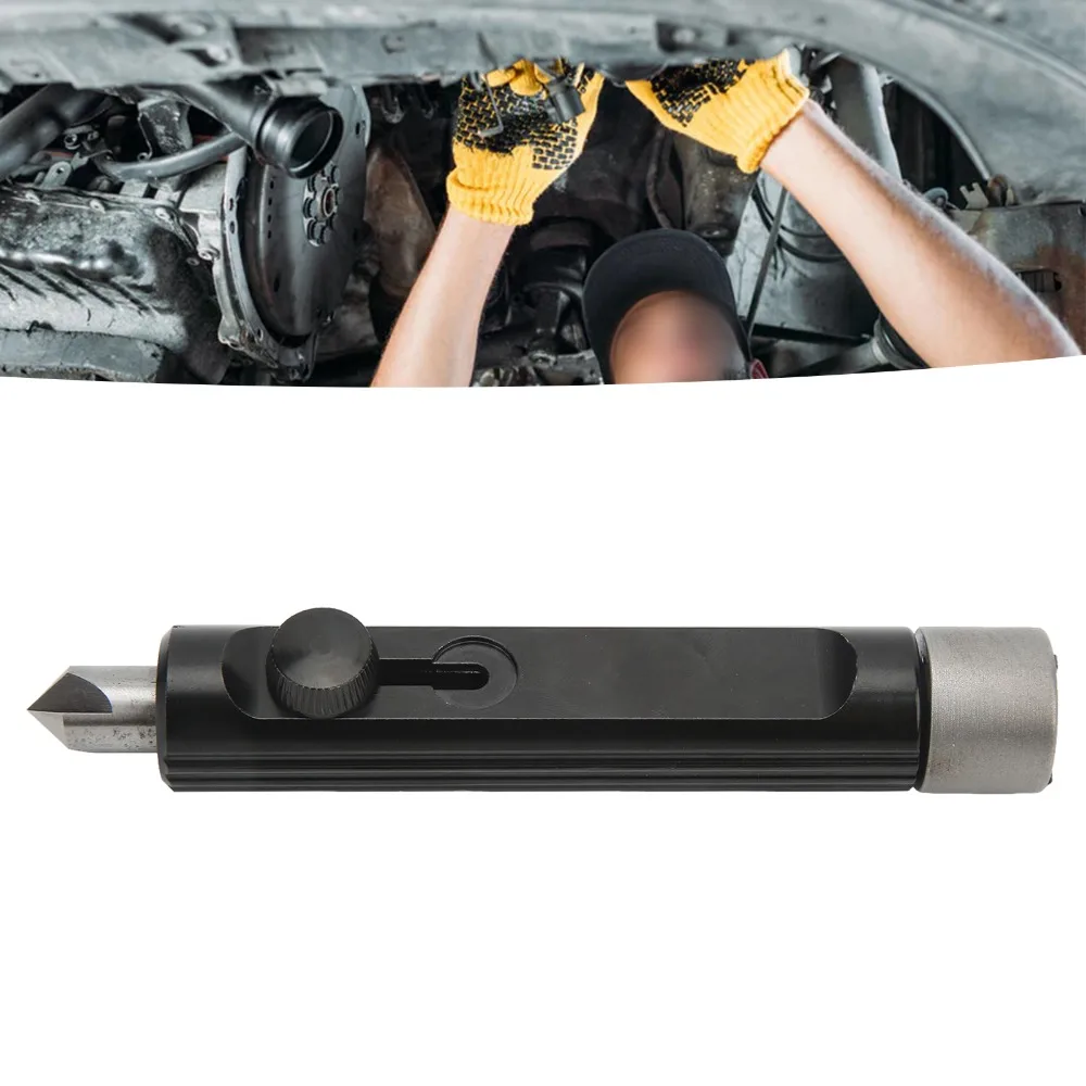 3/16" to 1/2" Tubing Metal Deburring Tool Retractable Cutter Tip Lockable Brake Line Deburring Tool Inner & Outer Deburr - view 5
