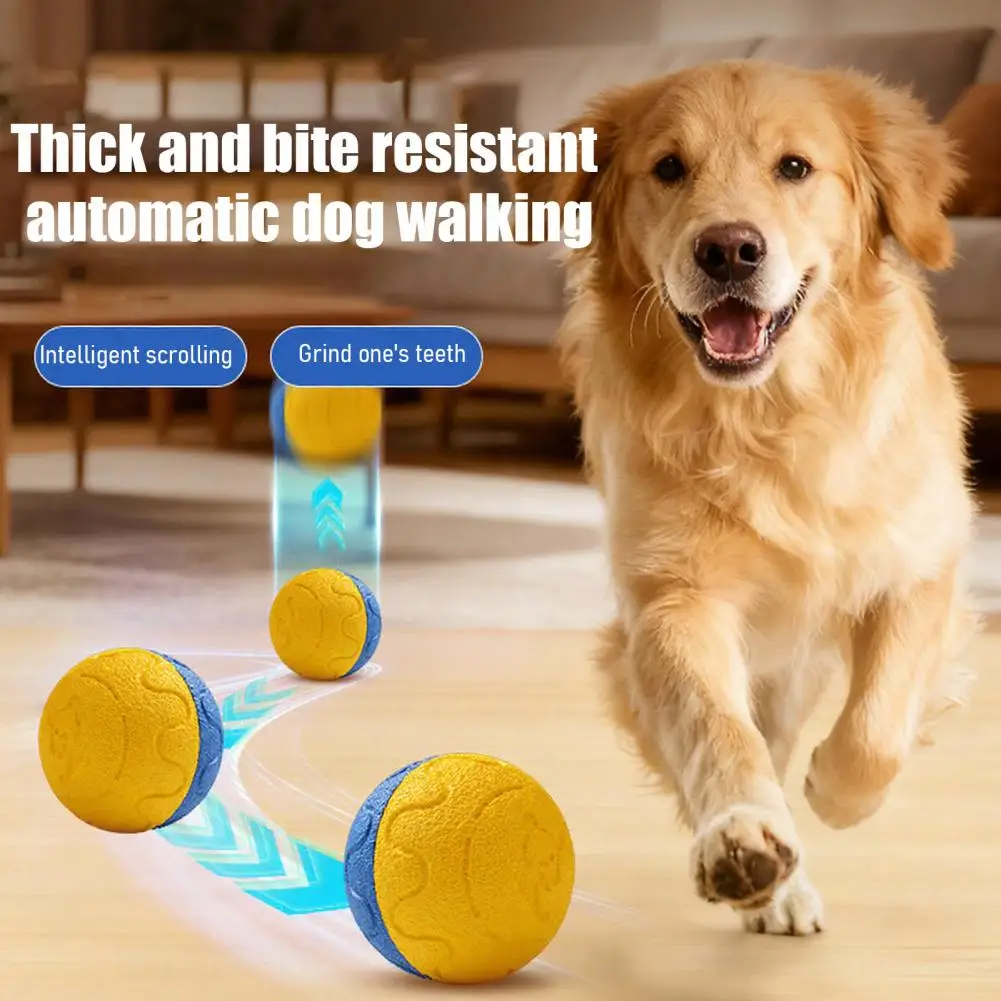 

Intelligent dog toy,Automatic Rolling Ball,Dog Chew Toy Rechargeable Dog Training Ball for Medium Large Dogs Chasing