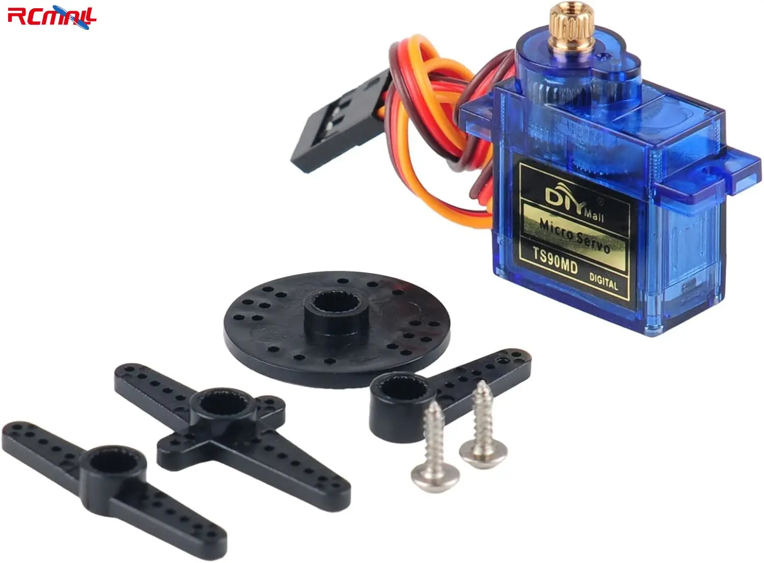 2 pçs ts90md mini servo digital engrenagem de metal completa rotação contínua de 360 graus micro servo para helicóptero avião robô carro