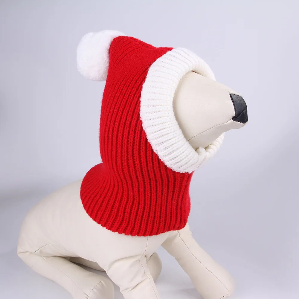 Winter Warm Pet Dog Hat Cute Knitting Headgear Christmas Costume For Small Medium Dogs French Bulldog Earmuffs Dog Cap