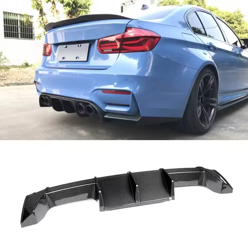 Real Carbon Fiber Rear Diffuser for BMW G80 M3 M G82 G83 M4 Performance Euro ，After actual vehicle installation and testing