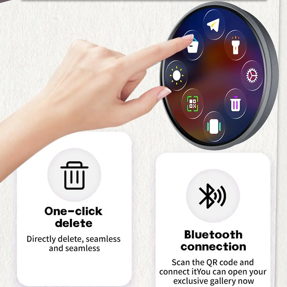 

Smart Bluetooth Electronic Display Badge App Control Changing Images LED Badge Two-Dimensional 7 Color LED