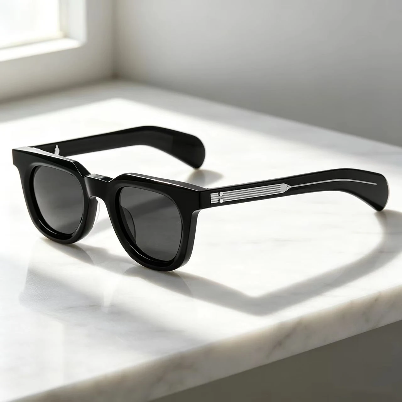 2026 Retro Square Frame Luxury Sunglasses JMM Outdoor Par Faionable UV400 Protection Resin Lens Rectangle Retro Designer