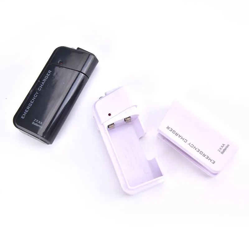 Universal Portable USB Emergency 2 AA Battery Extender Charger Power Bank Supply Box