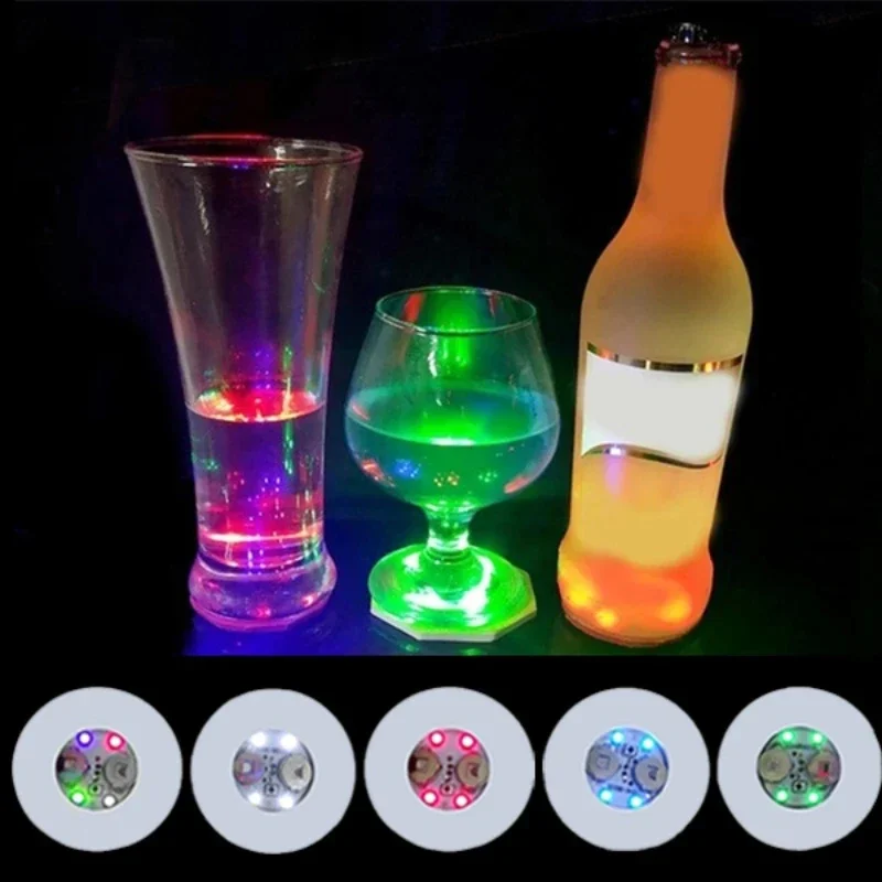 350 pçs adesivos de montanha-russa luminosa led barra bebidas copo almofada colorido vinho garrafa de licor montanha-russa atmosfera luz copo adesivo cozinha