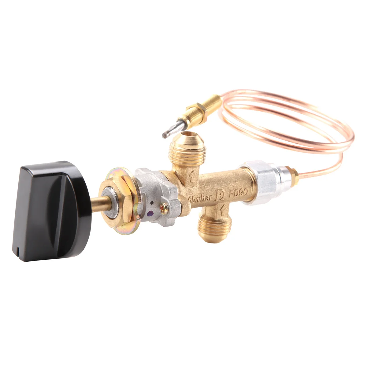 Propane Gas Fire Pit Control Safety Valve Flame Failure Device Gas Heater Valve with Thermocouple and Knob