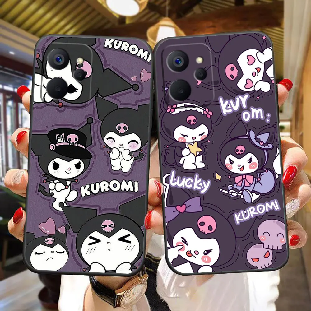 

Cute Cat K-Kuromi My M-Melody Phone Case For Realme C75 C65 C63 C55 C53 C35 C33 C30S C21 C20 C15 C11 GT NEO 2 NARZO 50 X50 Case