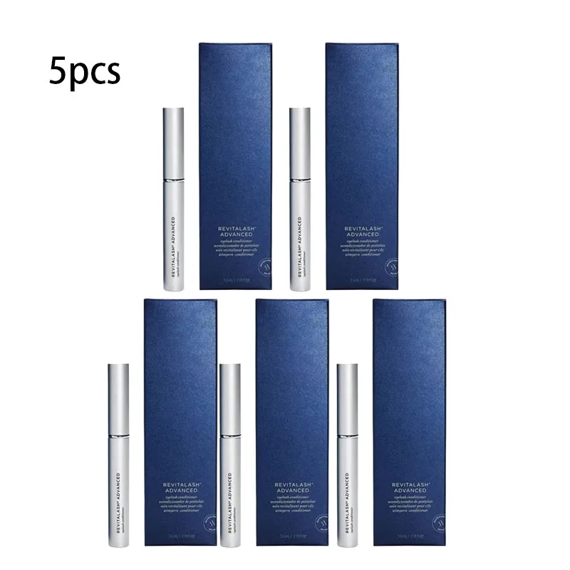 5pcs Revitalash Advanced Eyelash Serum Eyelash Conditioner Original 3.5ml Makeup Puff