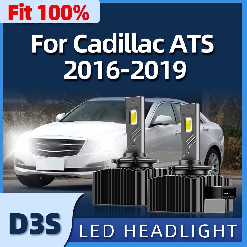 

High Power 110W 30000lm 6000K Car Headlights Bulb Replacement LED D3S CSP Chip Fit For Cadillac ATS 2016 2017 2018 2019