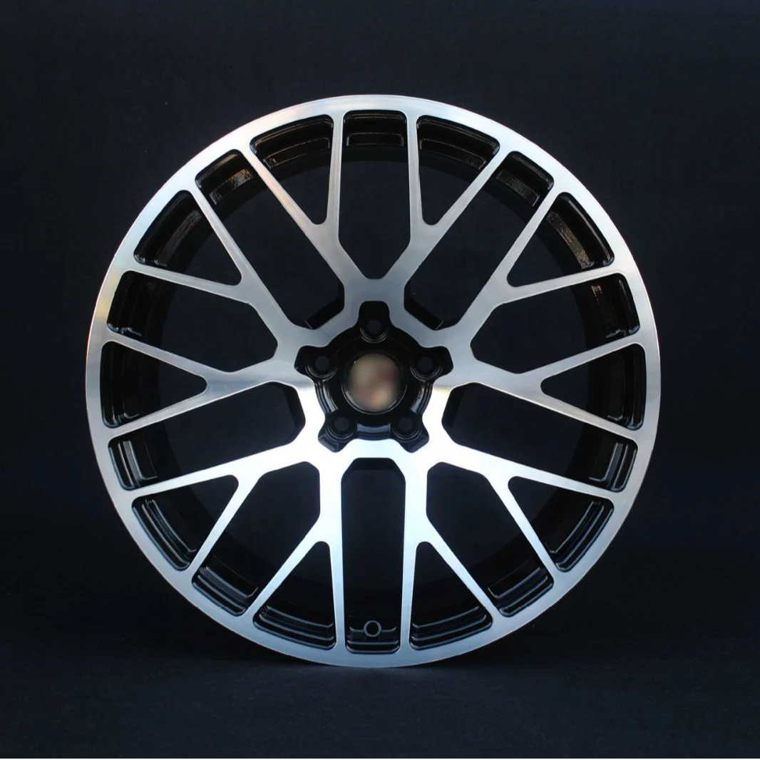 PO-3 HXHD HCHG Bright Black Cast Aluminum Alloy Personalized for Wheels New 3-Year Warranty Multi-Spoke Design