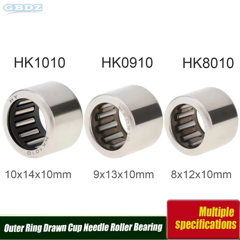 

HK 0810 0910 1010 Roller Needle Bearing HK0810 HK0910 HK1010 Outer Ring Drawn Cup Needle Roller Bearing