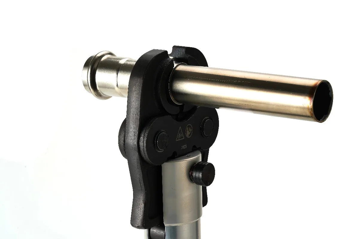 Electric hydraulic three-in-one connector crimping assembly