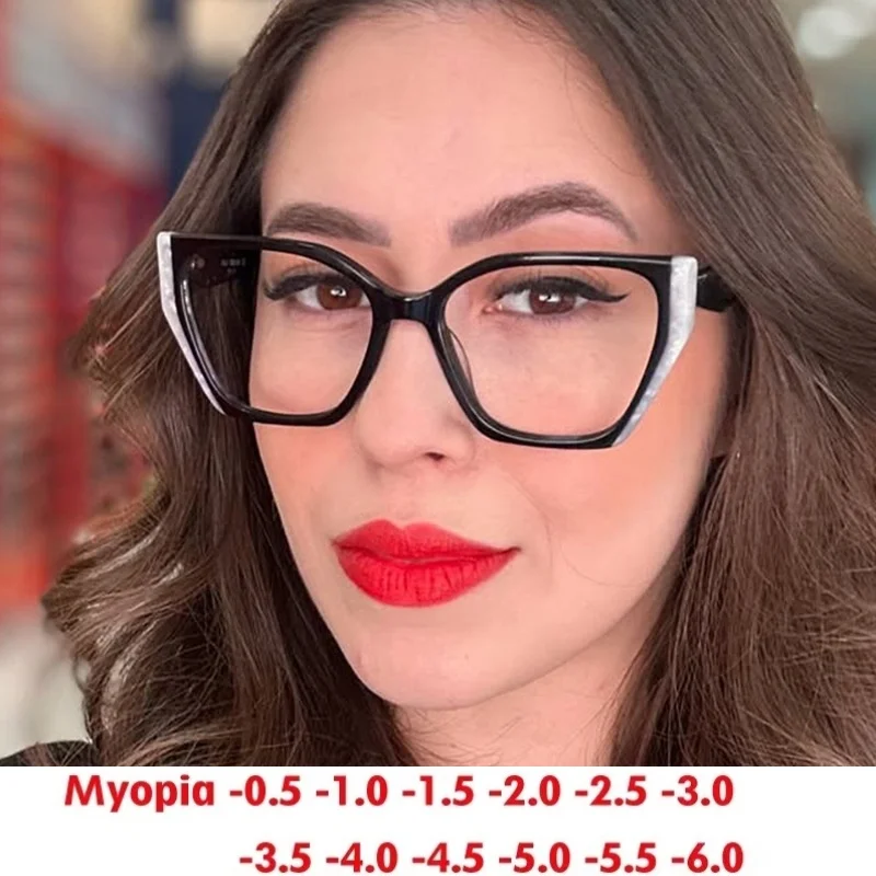 Color Block Large Frame Glasses Anti-Blue Light Plain Glasses High-End Feel Glasses
