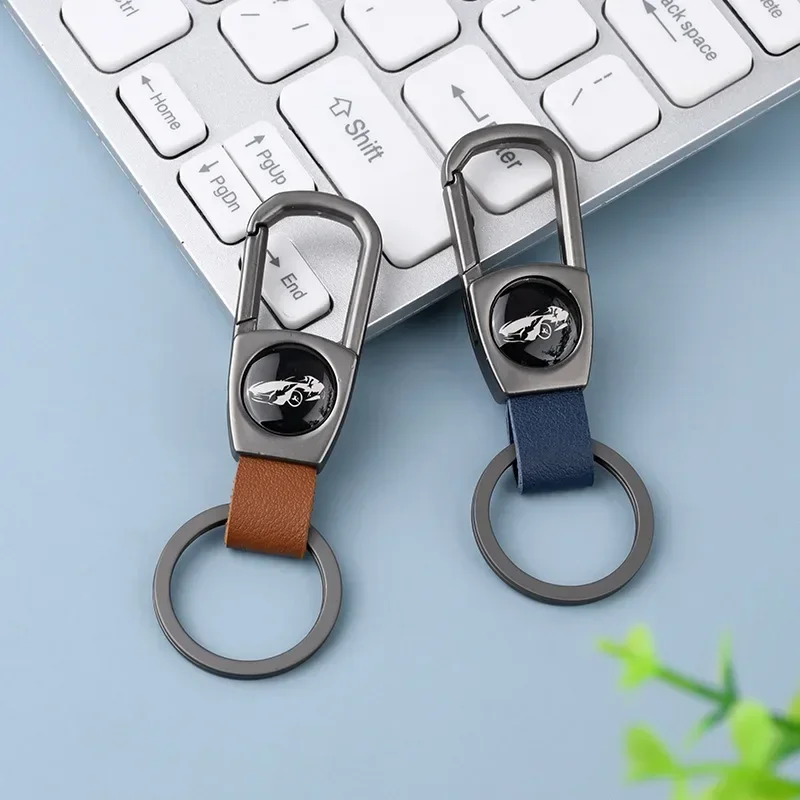 Fashion New Leather Car Key Chain  Buckle Key Ring Car Key Rings for Women Fashion Key Accessory Keyrings Gifts  Zinc Alloy