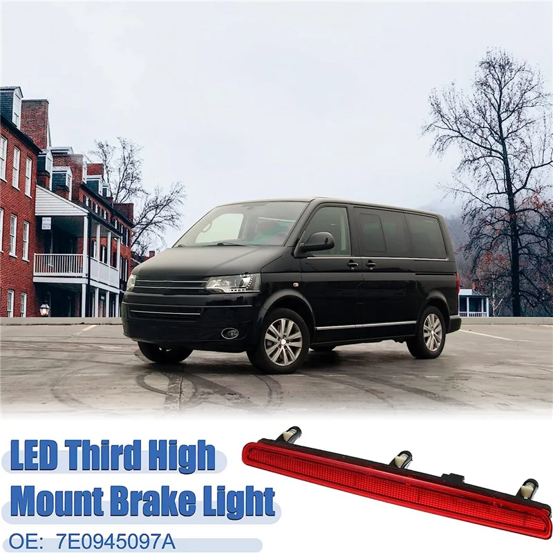 7E0945097A High Position Brake Light LED Signal Light Strobe Light Car Accessories for Volkswagen Audi Seat Red