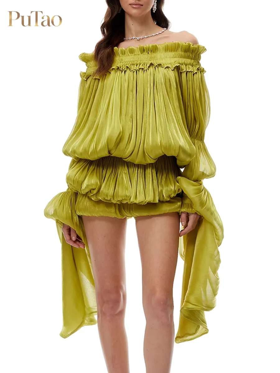 completo-due-pezzi-putao-con-top-a-spalle-scoperte-in-chiffon-plissettato-e-maniche-lunghe-a-campana-mini-shorts-con-volant-–-perfetto-per-feste-vacanze-e-club
