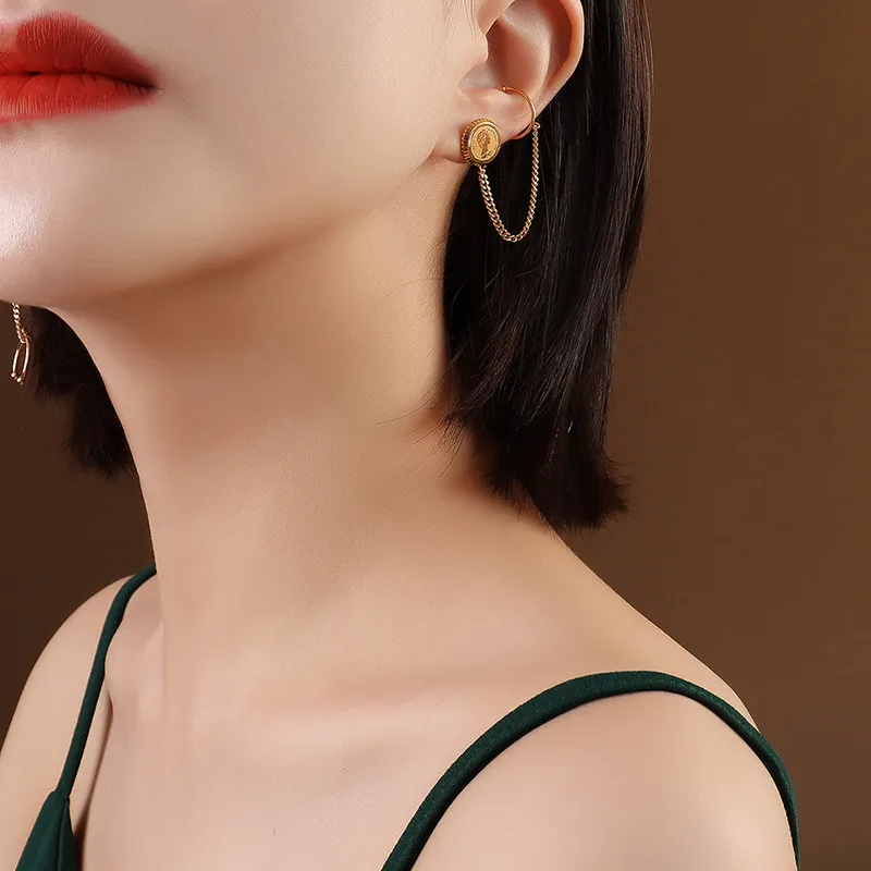 Boucle D’oreille Acier Inoxidable Fine jewelry Earrings For Women Boucles D'oreilles 귀걸이 Aretes De Pendientes Mujer Earings ピアス