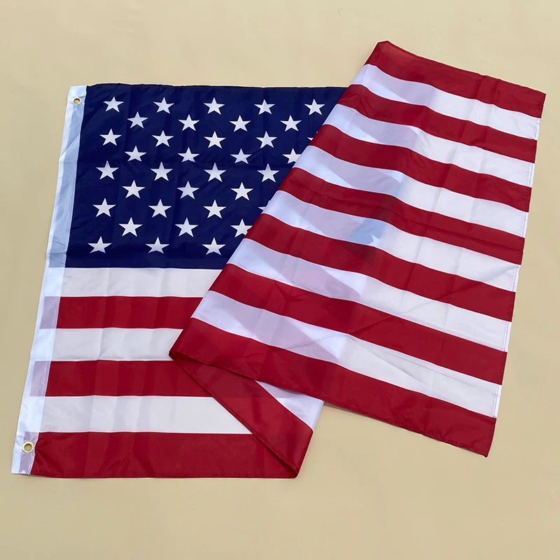 Eoodlove Flag 90X150CM US Flag High Quality Double sided Printed Polyester Star and Stripe Flag