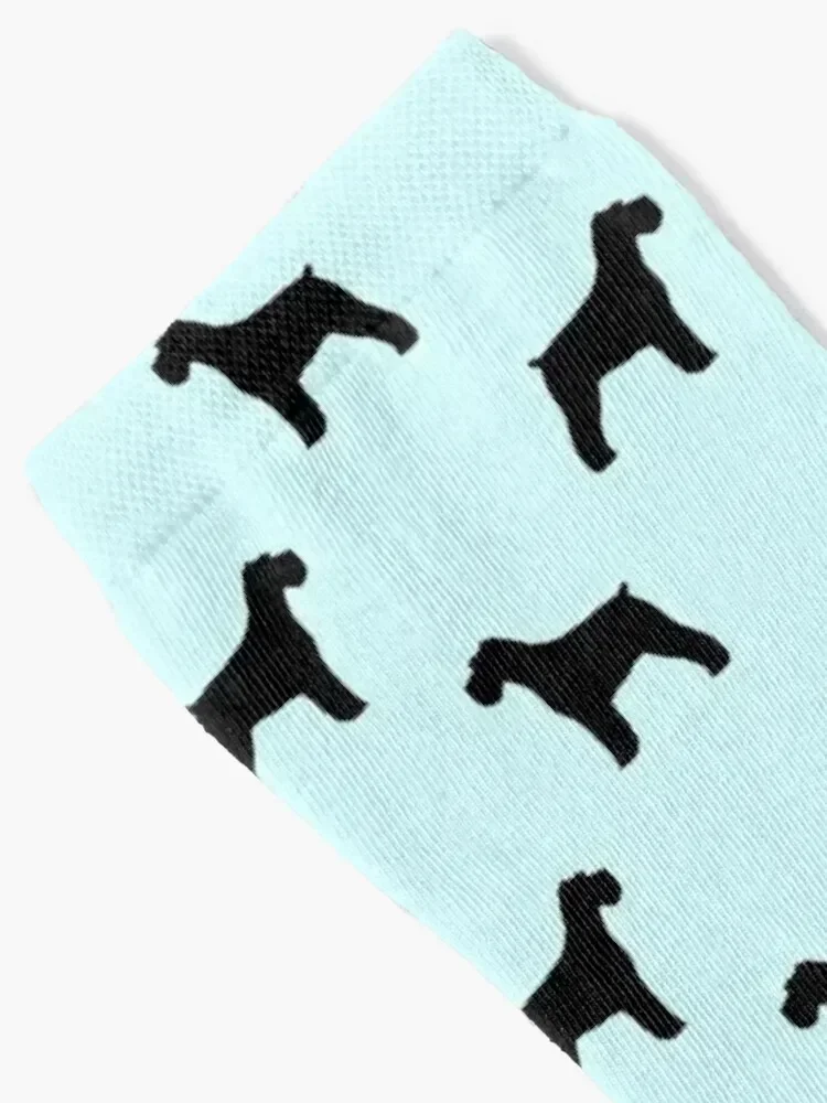 Schnauzer Silhouette(s) Socks Children's Stockings man christmas gift summer Men's Socks Luxury Women's