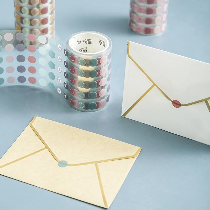 3m Polka Dot PET Washi Paper Tape Marking Tape Envelope Sealing Sticker Hand Account Decorative Tape Student Supplies