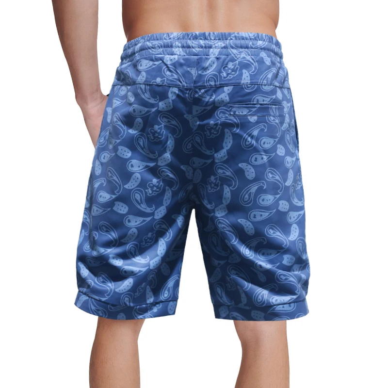 American Summer Herren Shorts Cashew Blume Jacquard Street Fashion Marke lose gerade Sport und lรคssige halbe Strand Shorts