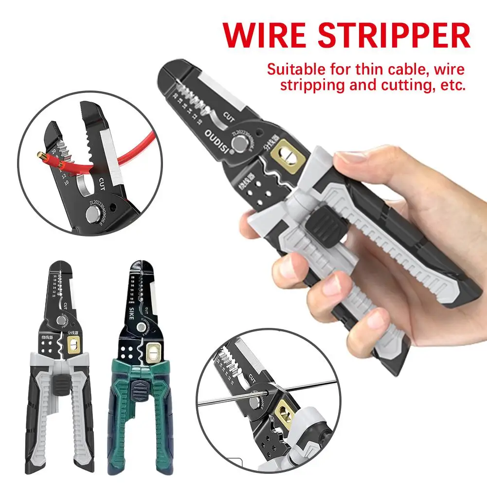 Crimper Cable Cutter Professional Electrician Wire Tools Wire Adjustable Multifunctional Pliers Automatic Stripper Stripper P4P7