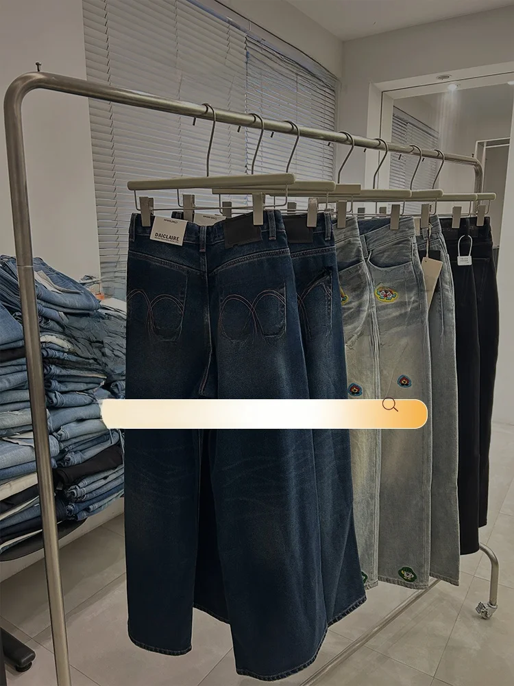 

Женские брюки YUKIOL с флисовой подкладкой, широкие штанины, высокая талия, хлопковый стрейч-деним, зимняя коллекция, большие размеры, специальное предложение