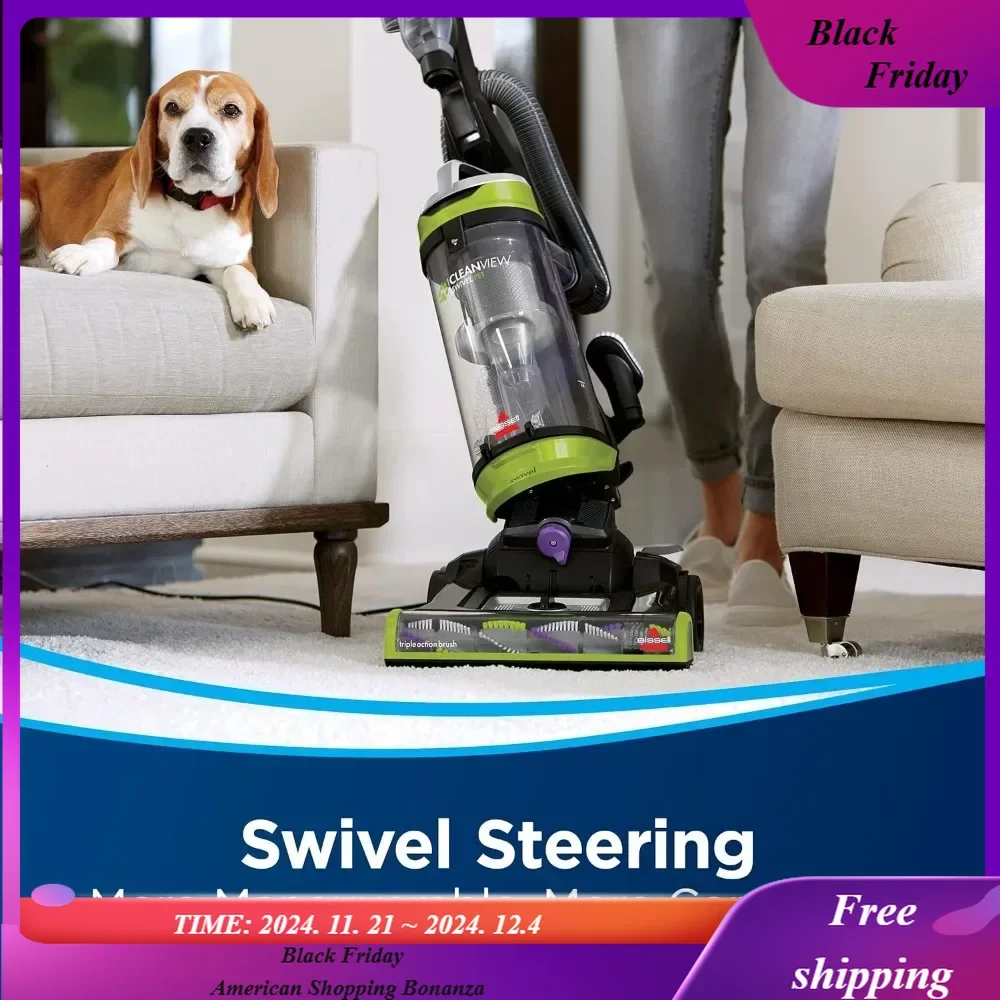 2252 CleanView Swivel Upright Bagless Vacuum with Swivel Steering, Powerful Pet Hair Pick Up, Specialized Pet Tools,