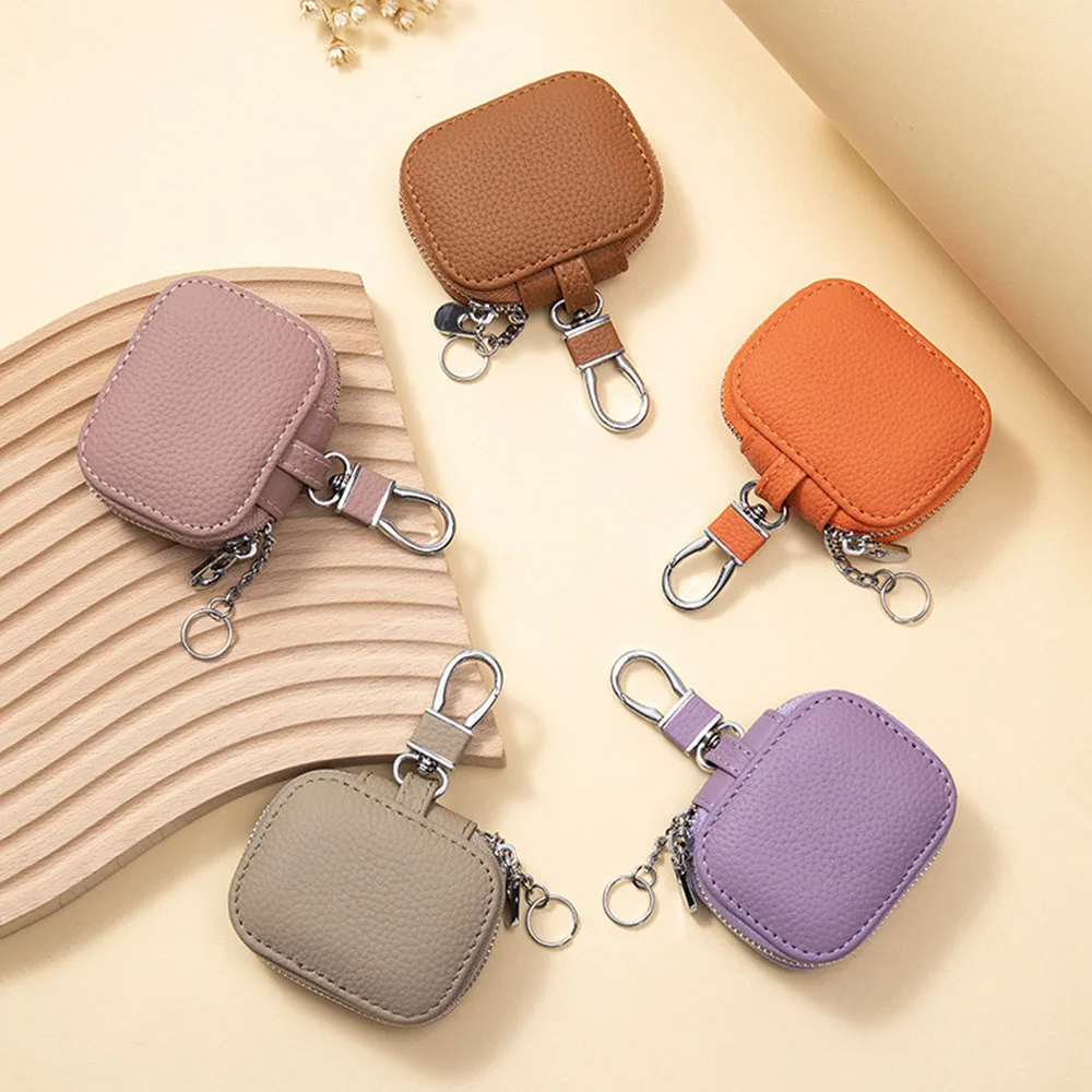 Portable Leather Headphone Car Key Bag Jewelry Box Small Travel Organizer Rings Earrings Necklaces Storage Case for Women Men
