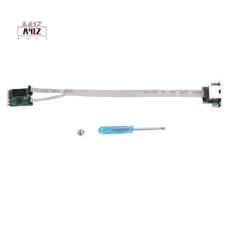 

Сетевой адаптер A41Z-2.5Gb M.2 A+E с портом RJ45 COM, чип RTL8125BG, 2.5G/1G/100 Мбит/с, гигабитная Ethernet-карта LAN для настольных ПК