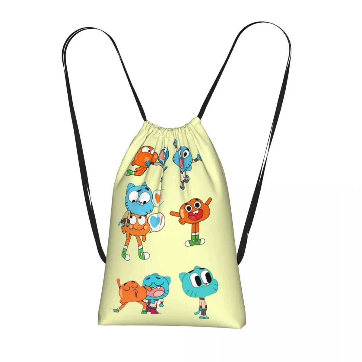 

Gumball And Darwin Game The Amazing World Of Gumball Backpacks Casual Drawstring Bags Sports Bag Book Bagsfor Man Woman Students
