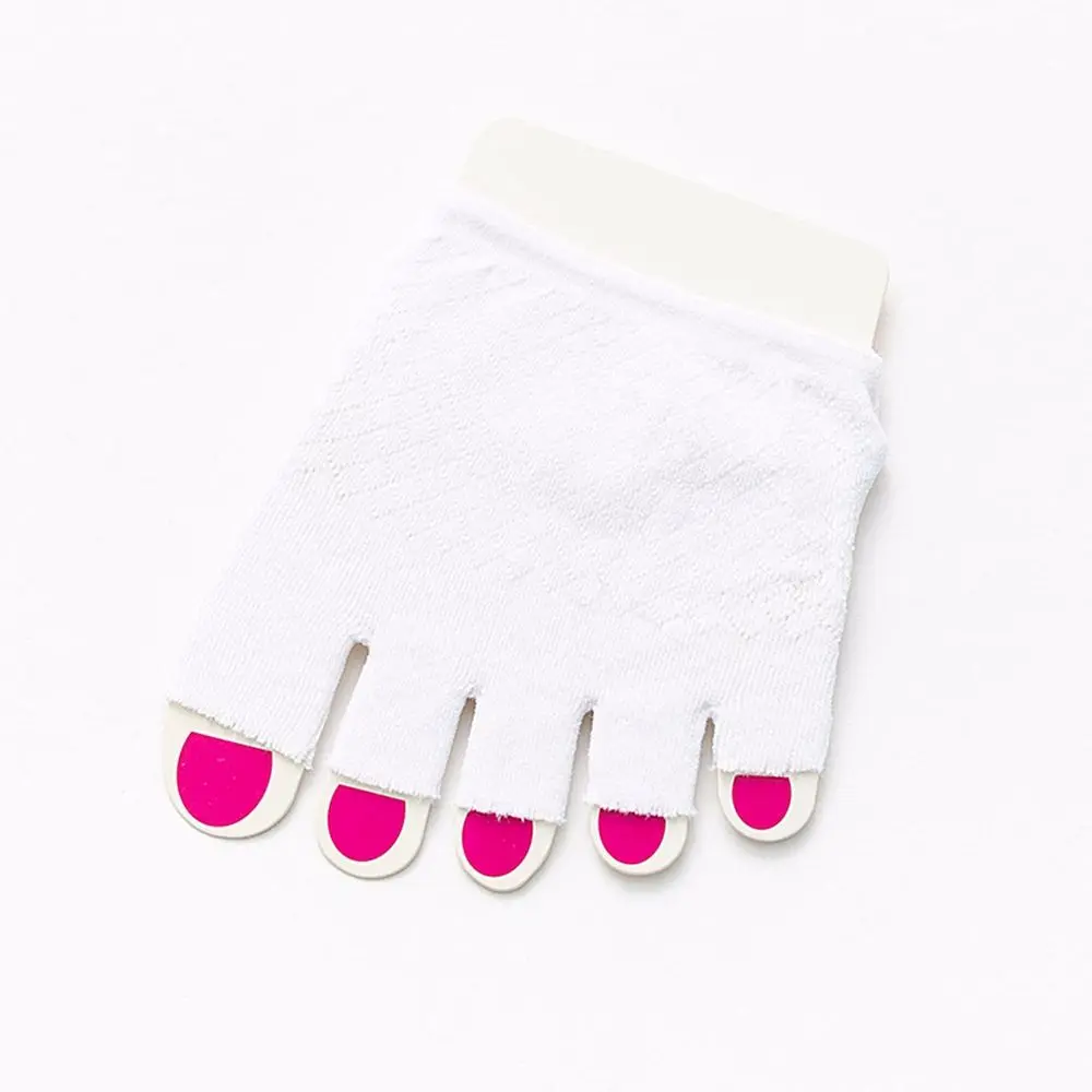 

Elastic Thin Mesh Women Non-slip Cotton Open Toe Socks Sock Slippers Half Palm Socks