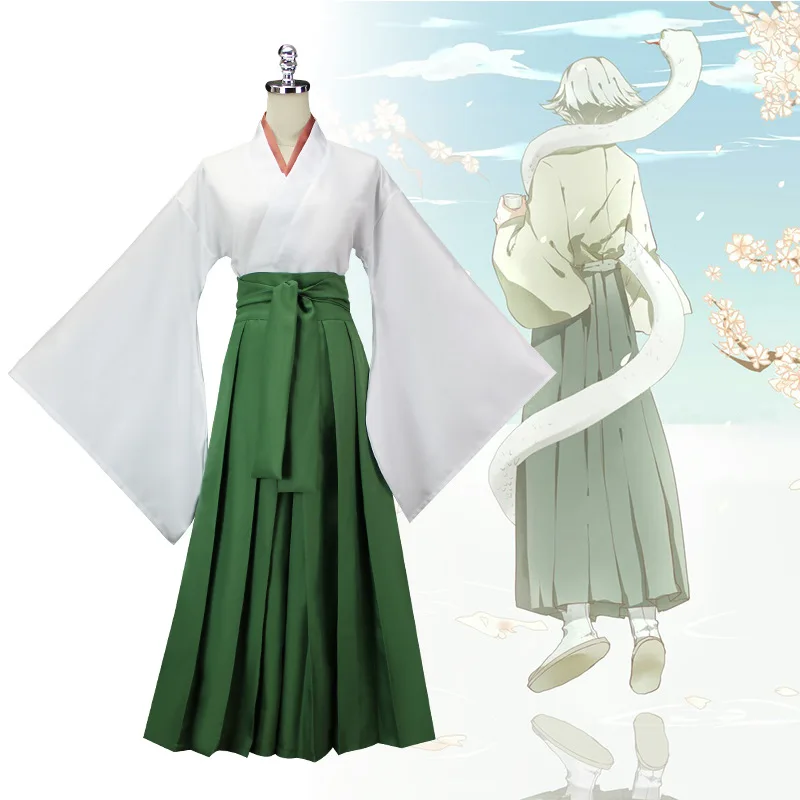 Kamisama Kiss Hajimemashita Love Mizuki Cosplay Kostüm Perücke Grün Kimono Top Hose Halloween Unisex Kostüme Cosplay