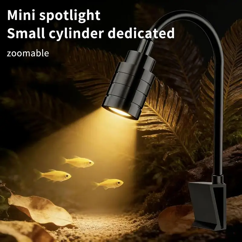 3W South American Aquarium Spotlight 3-Color LED Fish Tank Lamp For Aquascape Decor Focus Lighting