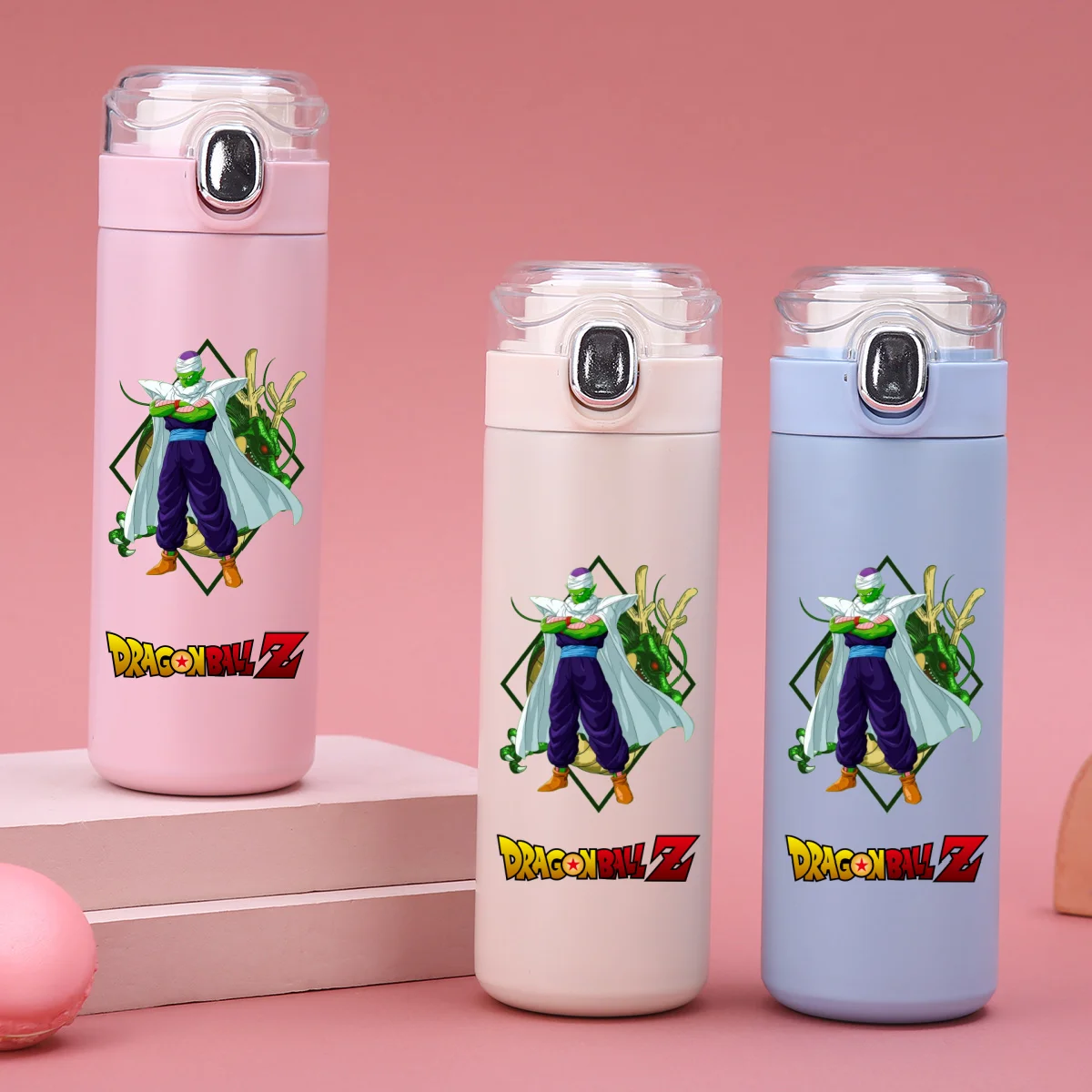 Novo anime dragon ball sun wukong 420ml copo isolado de aço inoxidável grande capacidade anime garrafa de água estudante beber copo presente