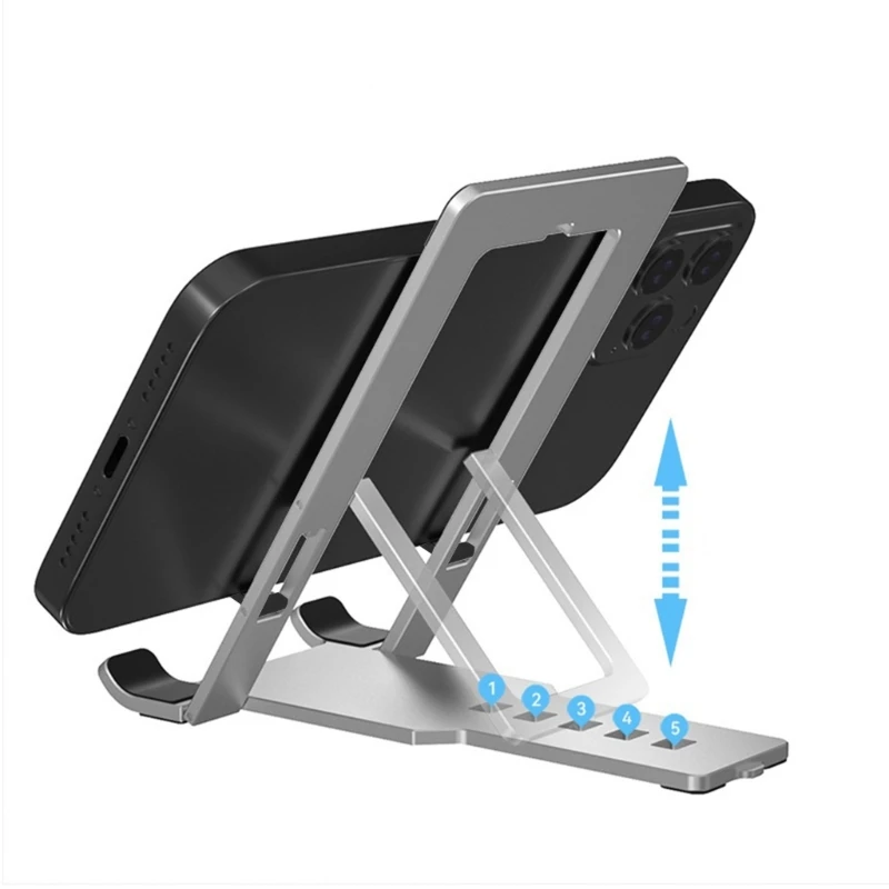 Supporto per telefono cellulare Supporto per smartphone regolabile con angolo Supporto per tablet da tavolo Supporto per Dock