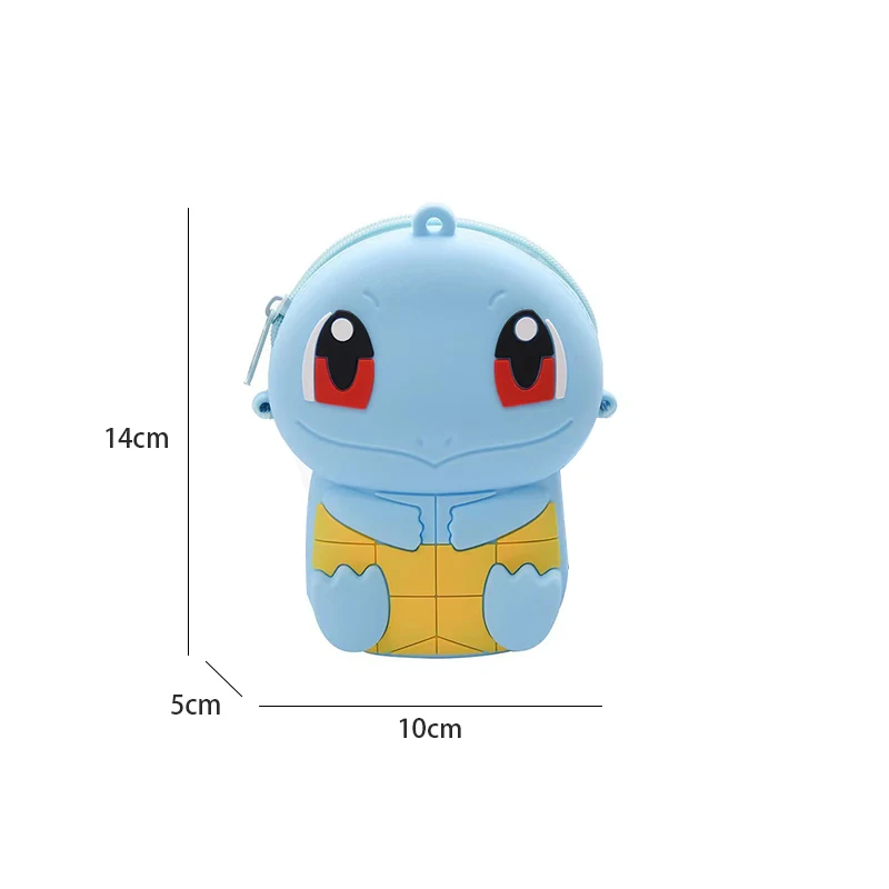 Pokemon Pikachu Lovely Fashion Bag Princess Small Storage Silicone Purse Messenger Cartoon Figures Model Toy Kids Birthday Gift image 5