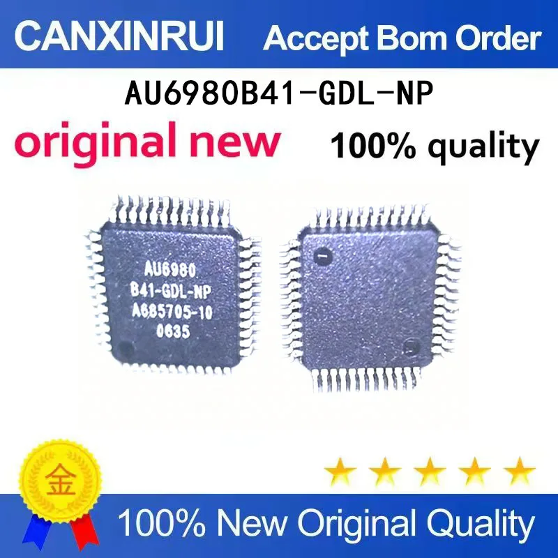 

(5-100 Pieces) New stock AU6980B41-GDL-NP AU6980 QFN48
