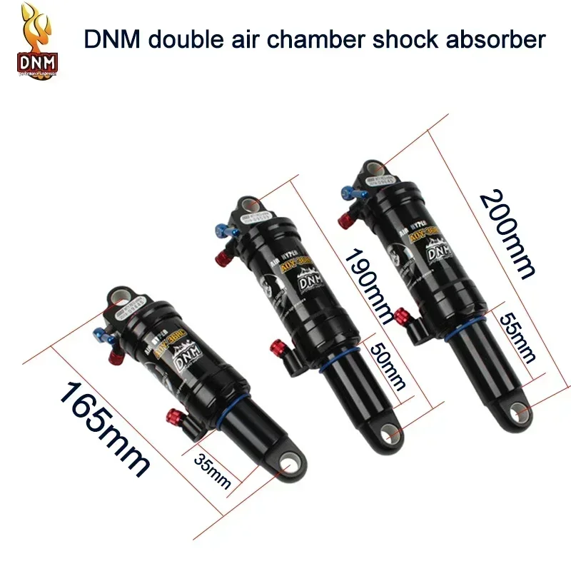 DNM AOY-36RC 165/190/200mm MTB downhill bicycle coil rear shock absorber mountain bike air suspension manual riding accessories