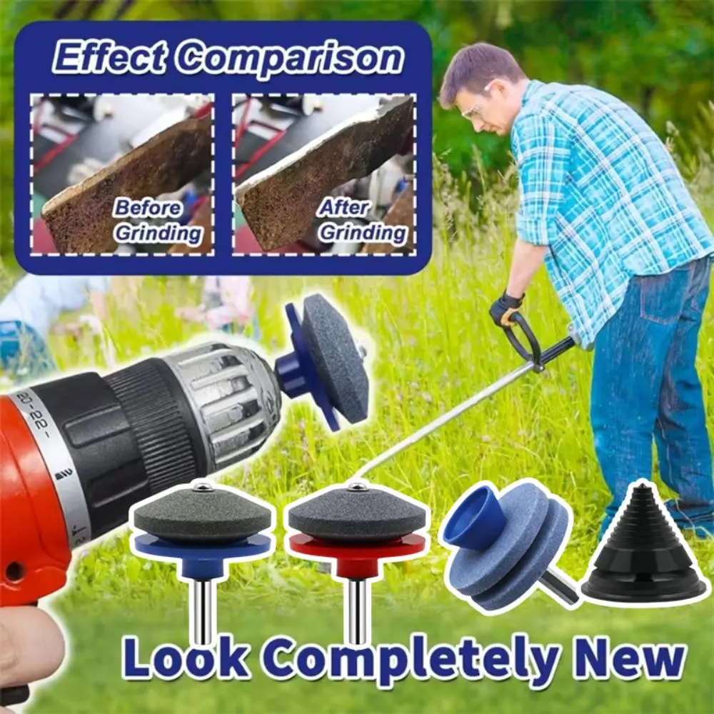 Drill Sharpening Grinding Cuts Sharpener Drill Grinding Universal Garden Grinding Tool Stone Grinding Lawn Mower Sharpener